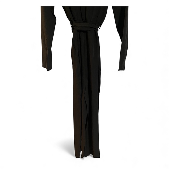 Elegant Black Jumpsuit with Gold Trim - Picture 4 of 4